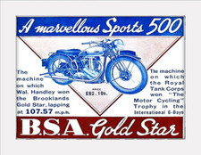 BSA Gold Star Motorycle