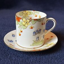 Royal Doulton Harebell H4326 Art Deco Vintage 1930s Coffee Can Cup Demitasse