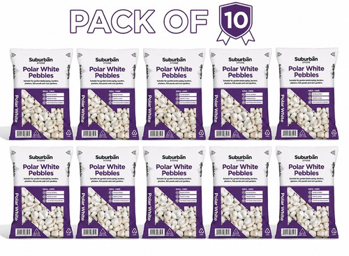 Polar white pebbles 200kg - pebbles,