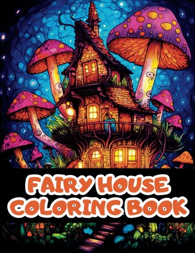 Fairy houses coloring book for - fairy,