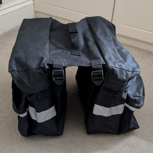 Black rear double bicycle - rear,