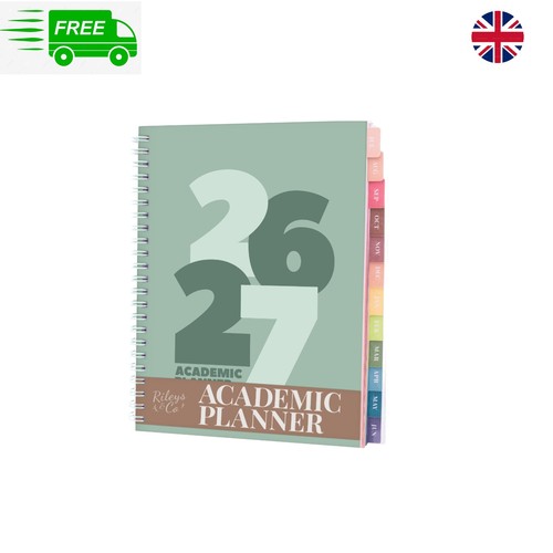 Stylish green academic diary - green,