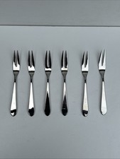 6 Villeroy & Boch Escargot For Appetizers Hors  D’ Oeuvres Forks Set.