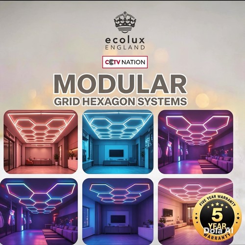 Grid rgb led hexagon lights - grid,
