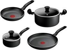 TEFAL Titanium Essential 4PC Set- Frying Pans, Saucepan, Stewpot B941S444 - BNIB