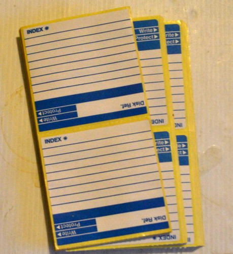 100 floppy disk labels - labels, for