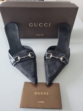 Gucci horse bit Mules Size 4