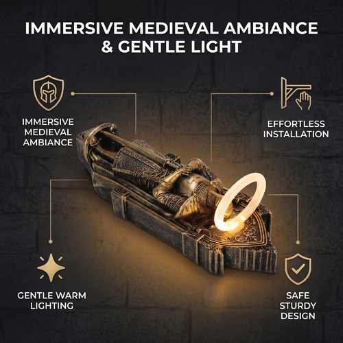 Knight wall lamp stunning - knight,