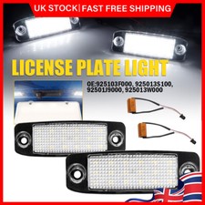 2x White LED License Number