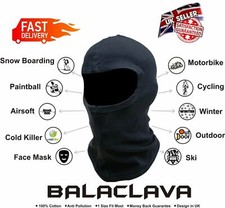 Balaclava Open Face Mask Motorcycle Motorbike Under Helmet Cycling Soft Facemask