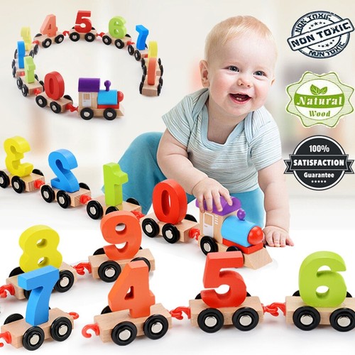 Wooden digital train set - wooden,