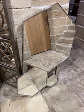 Eichholtz Hexa Art Dec Wall Mirror Chrome Stunning Ex Show Home £1179 Rrp 