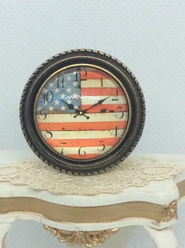 Dolls house american flag - house,