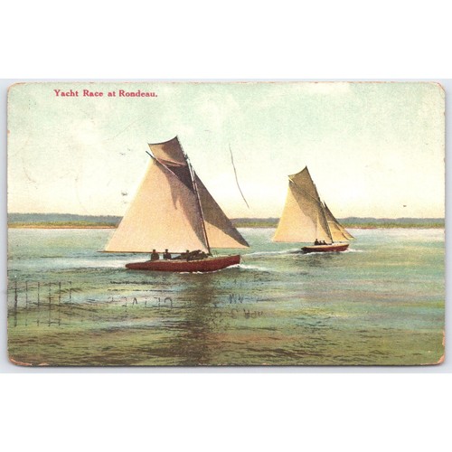 Postcard yacht race - postcard,
