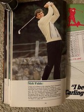 Nick Faldo Autograph 1988