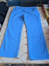 Damart Size 20 Ladies Blue Trousers with Elasticated Waist  Panels