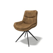 Modulax Dolce Celine Harvest Mobus Fabric Dining Chair with Swivel Base RRP £289