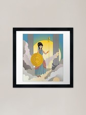 minerva athena goddess Framed