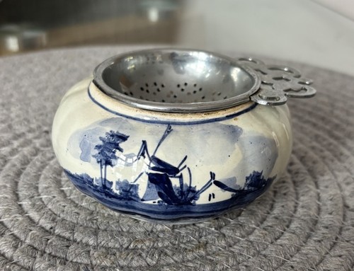 Vintage delft blue pottery - vintage, tea