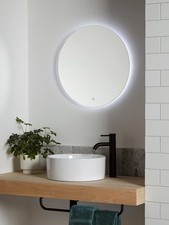 John Lewis Halo LED Illuminated 60cm Bathroom Wall Mirror (Loose Screw] B+