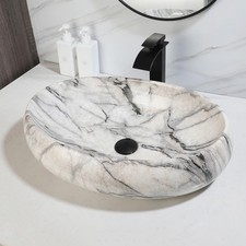 Oval White Ceramic Basin Sink