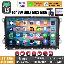 For VW GOLF MK5 MK6 9" Car