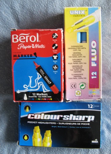Job lot mixed marker pens - job, of