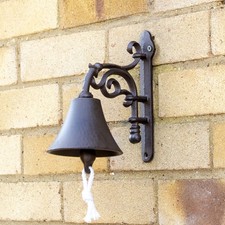 Ornate cast iron doorbell - ornate,