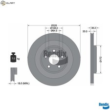 2x BRAKE DISC BDS1414 FOR