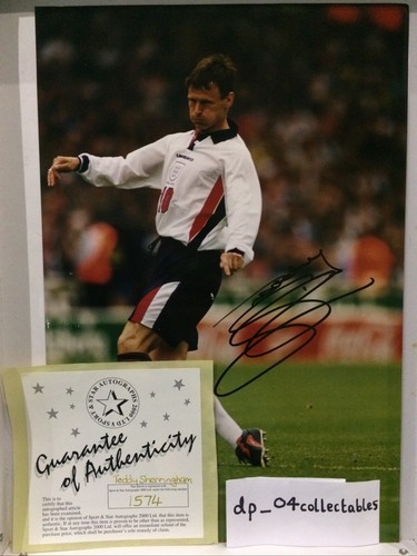 Signed teddy sheringham - signed,