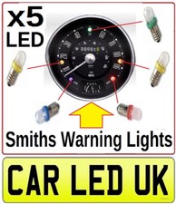 ✅ Mini Cooper Works Mk1 Mk2 3 ✅ 5 x SMITHS SPEEDO LED WARNING LIGHT BULB UPGRADE