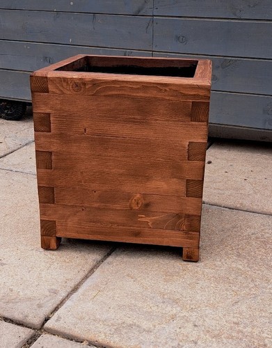 Square wooden planters - square,