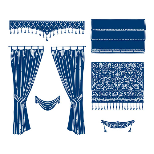 Tattered lace curtains - lace, &