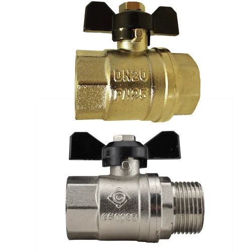 Butterfly brass valve ball - valve,