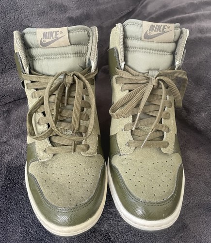 Womens khaki nike dunk sky - womens,
