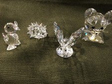 Swarovski crystal animals x 4