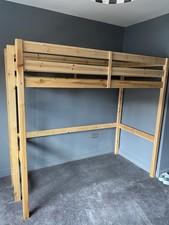 Single Pine Loft Bed