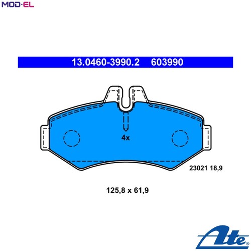 Brake pad set - brake,