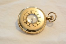 18ct Gold Waltham Half Hunter