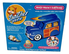 Zhu Zhu Pets Woody Wagon & Surfboard Brand New