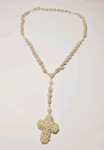 Vintage crochet rosary - vintage,
