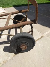 Antique metal sack cart - metal, very