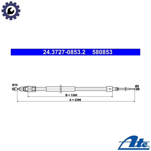 Cable pull parking brake - pull,