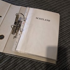 Vintage Scottish Football Picture Collection Binder Book