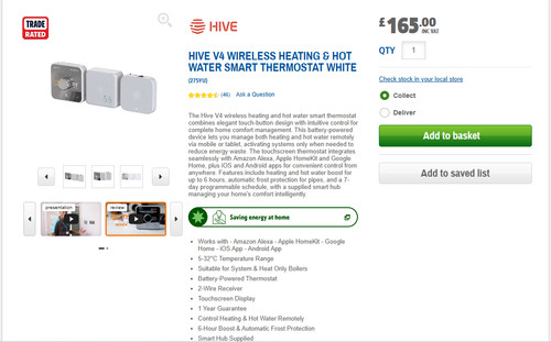 Hive hot water heating - hive,