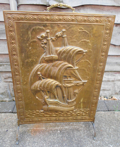 Vintage brass wood - &,