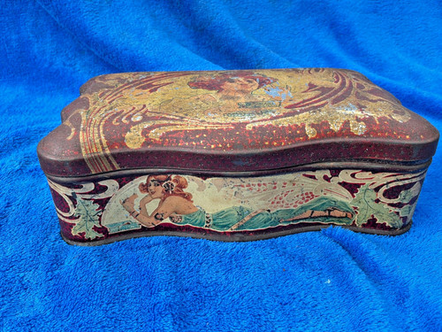 Vintage tin box coffee - coffee,