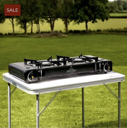 Portable double burner - burner, gas