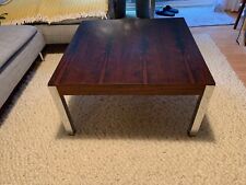 Mid Centrury Rosewood Chrome Coffee Table