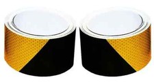 Black & Yellow Chevron Reflective Tape High Hi Vis Viz Tape VAT Registered